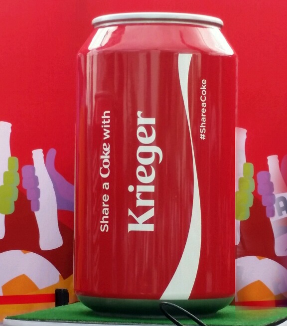 From Saturday’s U.S. Match: Share a Coke with…Krieger